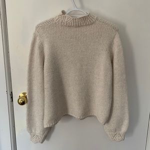 Oatmeal Knit with Beautiful Detailing